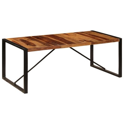 vidaXL Dining Table Natural Sheesham wood