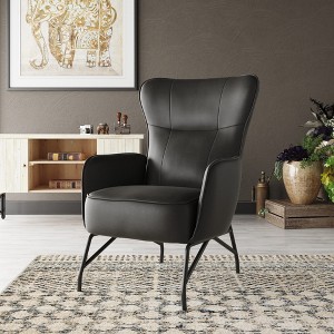 27.5" Wide Accent Chair with Easy Assembly and Durable Construction for Living Room - 1 of 4