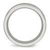 Chisel Stainless Steel Polished with Cubic Zirconia 7mm Band Ring - 3 of 4