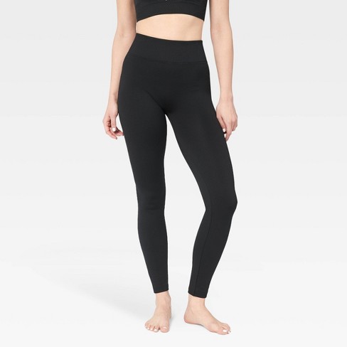 Little Black Thermal Running Tights – Coeur Sports