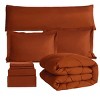 Evo Bytes 8 PCS Modern Comforter Bedding Set with Sheets All-Season Bed in a Bag-Terracotta - 4 of 4