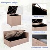 6PCS Patio PE Rattan Conversation Set, Outdoor Wicker Sectional Sofa with Storage Box and Tempered Glass Top Table -ModernLuxe - 4 of 4