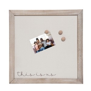 VIP Wood 20.88 in. Brown Magnetic This is Us Script Post Board - 1 of 2