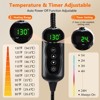 JOEJOY Temperature Control Heated Cat Bed, Removable Plush Cover with Heating Pad, Even Heat Distribution Mat for Senior Cats & Kittens - 4 of 4