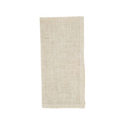 Beige Linen Toscana Placemat and Napkin Set, 20" x 14"