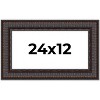 PosterPalooza | Panoramic 3.5" Wide Ornate Brown Frame - UV Acrylic, Foam Board Backing, Hanging Hardware - 2 of 4