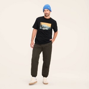 Adult National Parks Graphic Print Short Sleeve Crewneck T-Shirt - Woolrich x Target Black - 1 of 4
