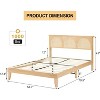DobleePy Full Dark Gray Upholstered Bed Frame with Headboard, Platform Bed with Wood Slats, No Box Spring Needed, Easy Assembly - 2 of 4