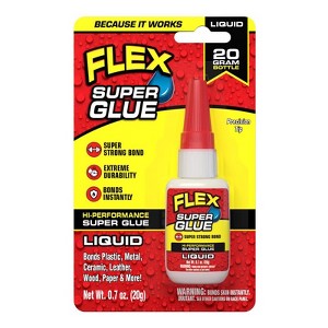 Flex Seal Family of Products Flex Super Glue High Strength Super Glue 20 gm (Case of 8) - 1 of 1