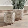 Plum & Post Burma Rattan Cachepots Large Set Of 2 - 3 of 4