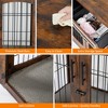 Dog Crate Furniture with Drawers - Wooden Dog Kennel Furniture for Large Breed, End Table Wood Dog House for Indoor Use, for Small Medium Large Dog - 4 of 4