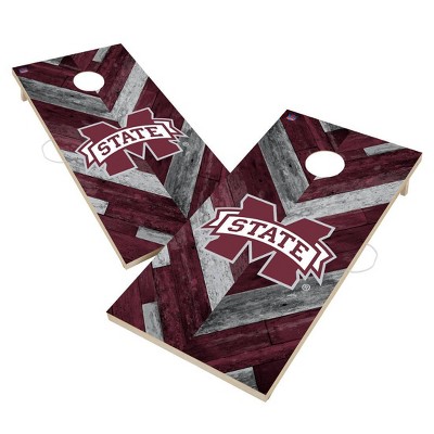 NCAA Mississippi State Bulldogs 2'x4' Solid Wood Cornhole Board