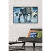 Trends International Star Wars: Hoth - AT-AT Battle Framed Wall Poster Prints - 2 of 4
