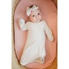 City Threads USA-Made Organic Cotton Super-Soft Baby Rib Gown - 3 of 4