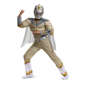 Disguise Boys' Power Rangers Cosmic Fury Zenith Ranger Muscle Costume - Size 10-12 - Beige - 1 of 1