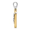 Black Bow Jewelry 14k Two Tone Gold, Polished Crucifix Pendant, 18 x 32mm - 2 of 4