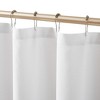 Oceana Watercolor Sea Life Linen Textured Shower Curtain Blue Single 72x72 - 3 of 4