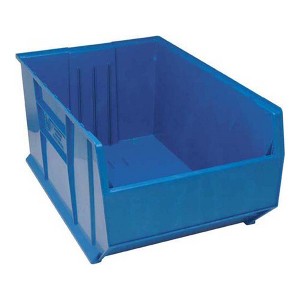 Quantum Storage Systems Hulk 36"Container, 35-7/8"L X 23-7/8"W X 17-1/2"H, Stackable, Polypropylene, Blue, Made In Usa - 1 of 2