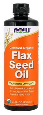 Flax Seed Oil by Now Foods  -  24 oz Liquid