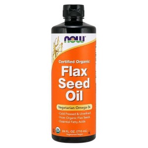 Flax Seed Oil by Now Foods  -  24 oz Liquid - 1 of 2