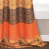 2pk 52"x84" Light Filtering Royal Empire Curtain Panels Orange - Lush Décor: Modern Boho Stripe Drapes - 4 of 4