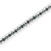 Haus of Brilliance Black Rhodium over Silver 1.0 Cttw Diamond Double-Link Tennis Bracelet - 3 of 4