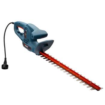 SENIX HTE3.8-L 21" 120V 3.8 Amp Corded Electric Hedge Trimmer with Dual Action Blades, 3/4-Inch Cutting Capacity, and Blade Cover, Blue