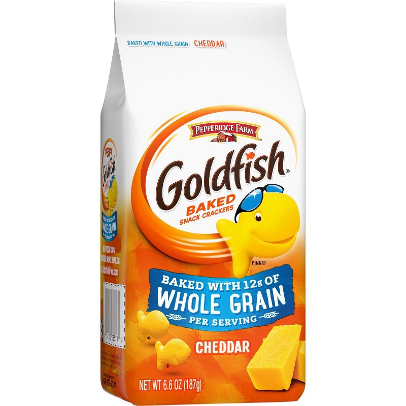 Pepperidge Farm Goldfish Cheddar Crackers Baked with Whole Grain- 6.6oz, 5 of 8