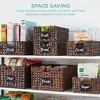 Best Choice Products Set of 4 13in Woven Water Hyacinth Pantry Baskets w/ Chalkboard Label, Chalk Marker - image 4 of 4