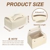 Unique Bargains PU Leather Home Car Office Decorative Tissue Box Holder - 2 of 4
