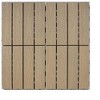 Wood Plastic Composite Patio Deck Tiles,DIY Interlocking Decking Tiles, Indoor Outdoor (11 pack, 12" x 12") - 4 of 4