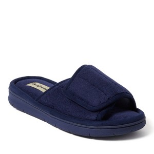 Dearfoams Women's Mickey Terry Adjustable Shower Slide House Slipper - 1 of 4