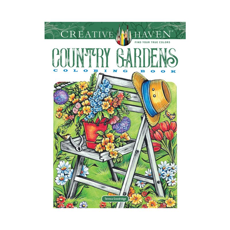 Creative Haven Country Gardens Coloring Book - (Adult Coloring Books: In the Country) by  Teresa Goodridge (Paperback), 1 of 2