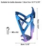 Unique Bargains Lightweight Bicycle Water Bottle Cage Holder Blue Purple 1 Set - 4 of 4