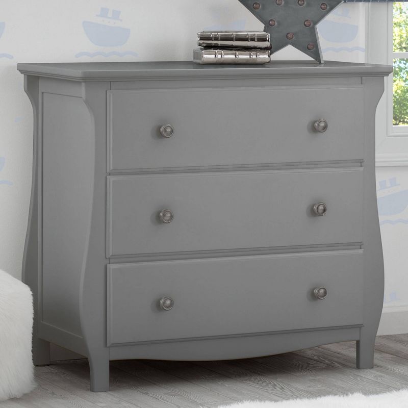 Delta Children Lancaster 3 Drawer Dresser with Changing Top and Interlocking Drawers, 4 of 13