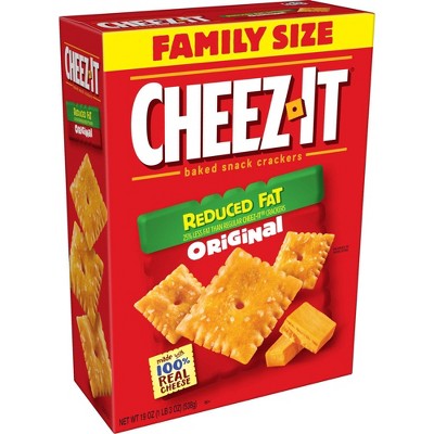 Cheez-It Reduced Fat Original Baked Snack Crackers - 19oz