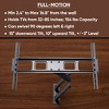 Rocky Full Motion Swivel & Tilt Wall Mount for 32"-85" TVs, Heavy Duty 154 lbs Capacity - 3 of 4