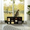 Shoe Storage Bench Shoes Organize with 10 Cushion and Cushion Seat - 3 of 4