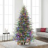 Puleo 7.5' Pre-lit Dorchester Fir Artificial Christmas Tree with COLOR Lights - 2 of 4