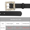 INSPIRE CHIC Women's Rhinestone Buckle Belts Faux Leather Waistband Belt 1Pc - 4 of 4