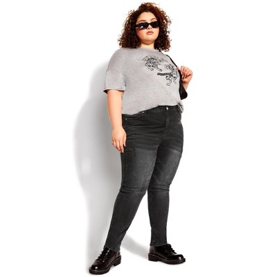 Avenue Women's Plus Size Status Skinny Jean