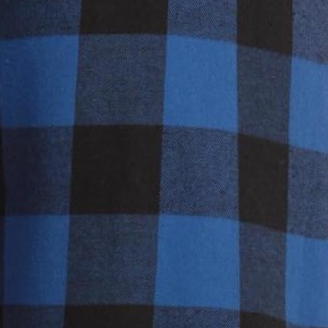 royal black buffalo plaid - 100% cotton flannel