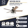 Prominence Home River Run 52" Farmhouse Ceiling Fan with Pull Chain, Bronze - 3 of 4