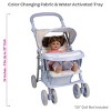 Adora Snack N Go Baby Doll Stroller with Color-Changing Shade & Tray - Sunny Days Blue - 3 of 4