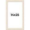 PosterPalooza | 14x25 Wide Barnwood Picture Frame, UV Acrylic, 6 Finishes - Grey, Brown, White, and Black - 2 of 4