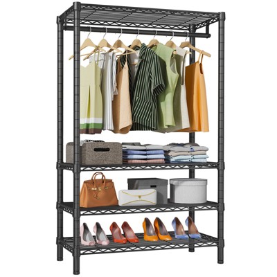 VIPEK V1S 4 Tiers Wire Garment Rack Heavy Duty Clothes Rack Freestanding Closet, Max Load 500LBS