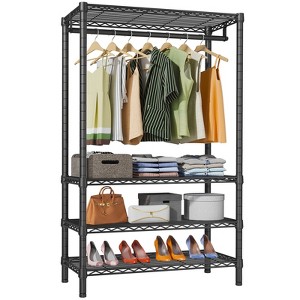 VIPEK V1S 4 Tiers Wire Garment Rack Heavy Duty Clothes Rack Freestanding Closet, Max Load 500LBS - 1 of 4