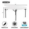 Lifetime 60-Inch Round Stacking Tables (4) and Chair (32) Combo, White - 2 of 4