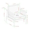 Sapphtopaz Outdoor Dining Chairs Set of 2 Modern Wood Patio Chairs with Arms for Patio, Poolside, Garden, Backyard - 2 of 4