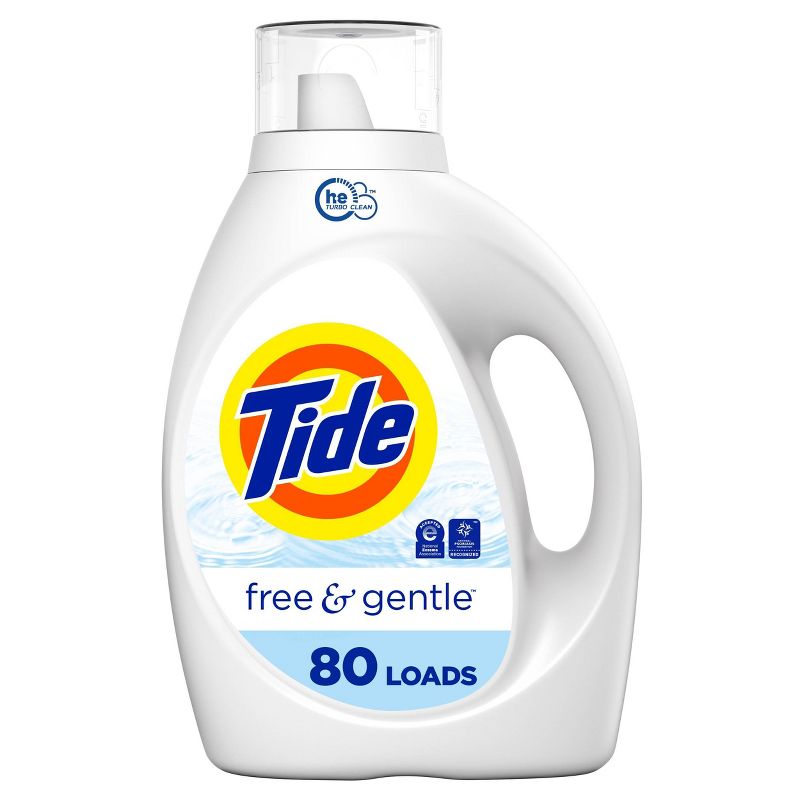 Tide High Efficiency Liquid Laundry Detergent - Free & Gentle, 1 of 12
